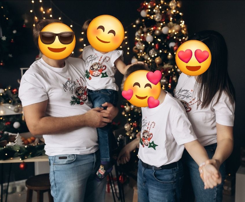 Новорічний Family look (набір футболок новорічних)