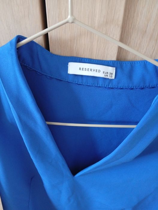 Prosta sukienka Reserved 38 chabrowa elegancka