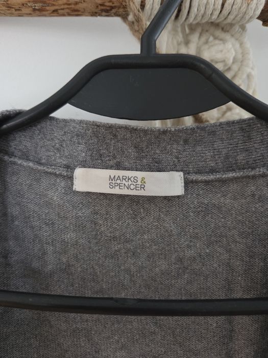 Szary kardigan Marks & Spencer