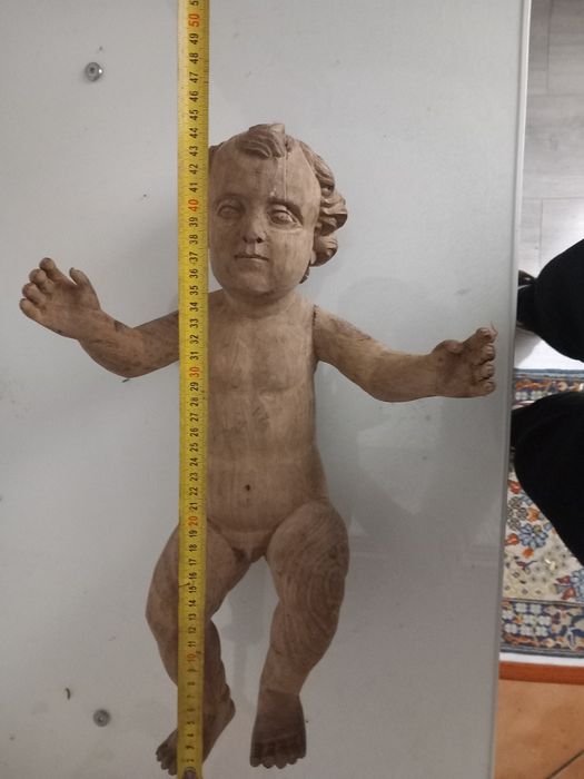 Menino Jesus em madeira