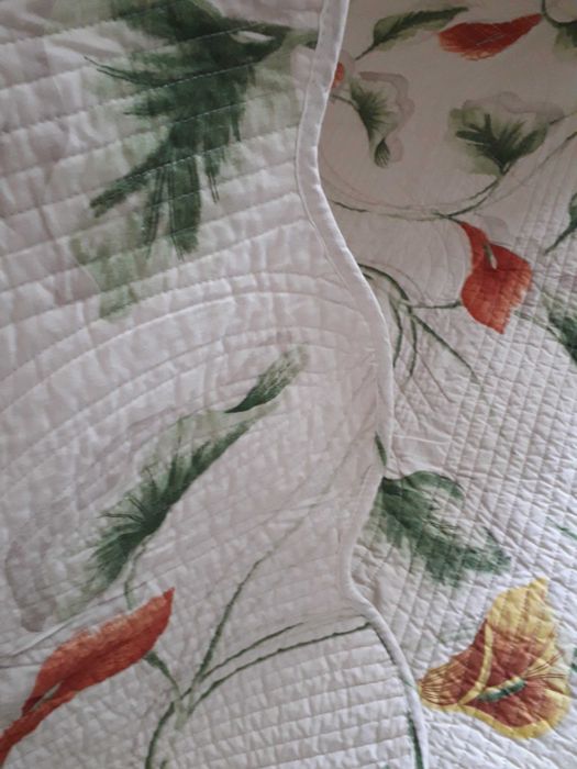 хлопковое стеганое покрывало на кровать