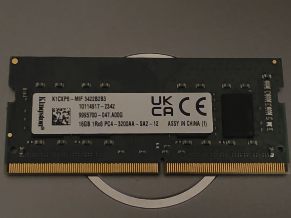 Memória DDR4 so-dimm Kingston 3200mhz 16gb