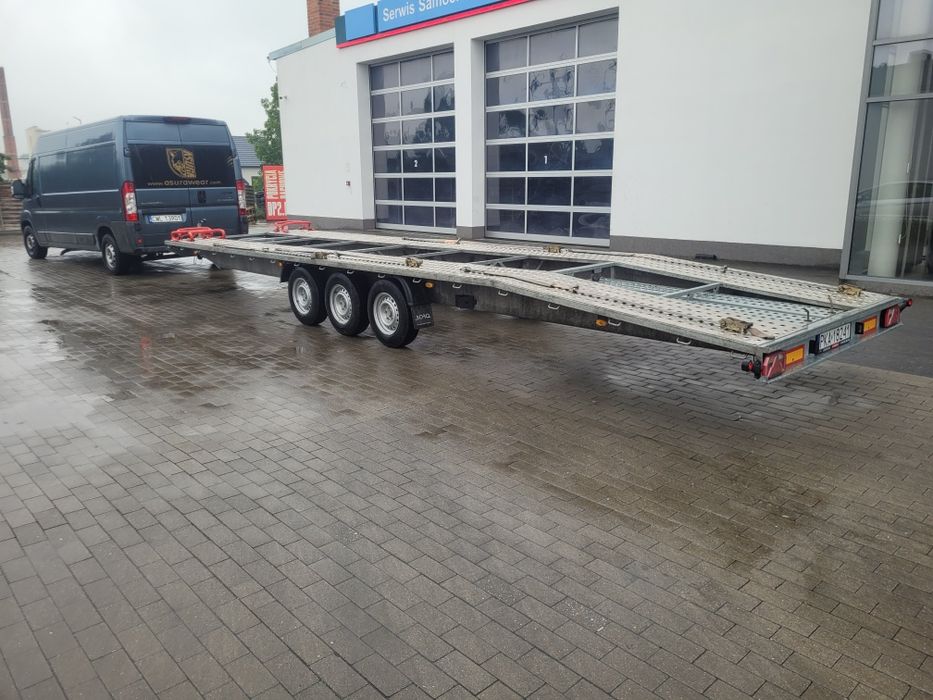Wynajem Wypożyczalnia Przyczep Laweta 8,5m Na 2 Auta Laweta 5m