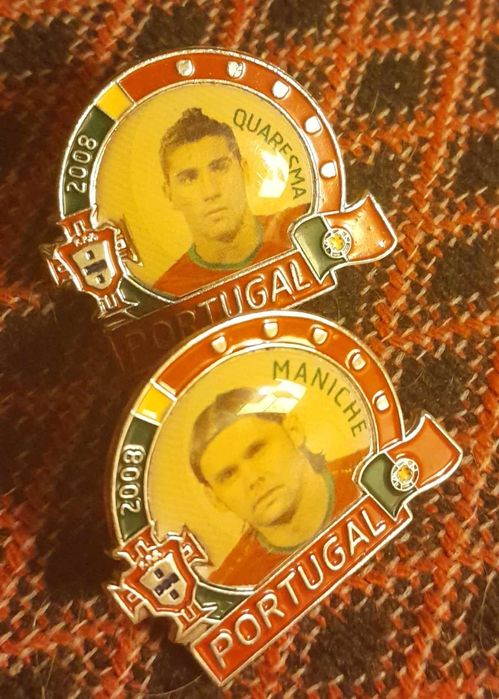 Pin. Jogadores da selecção portuguesa é bandeiras
