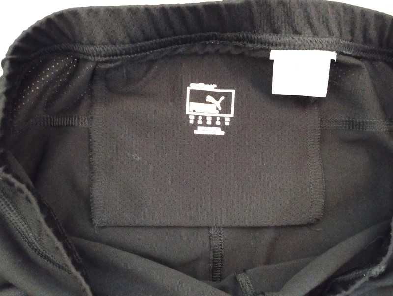 Czarne legginsy spodenki kolarki rybaczki damskie Puma sportowe