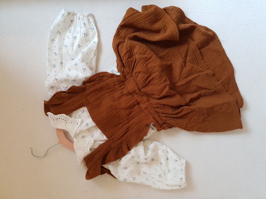 Piękny komplecik bluzka boho spódniczka