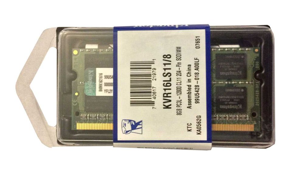 Для ноутбука Kingston SO-DIMM DDR3L 8Gb PCL-12800 Новая!