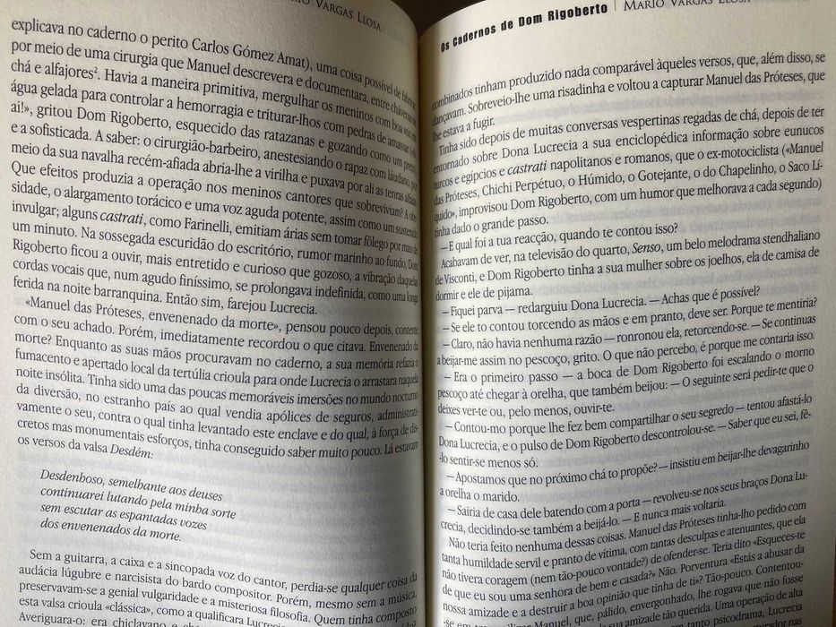 Os Cadernos de Dom Rigoberto, de Mario Vargas Llosa