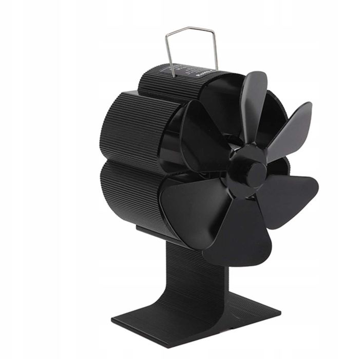 Wentylator Kominkowy Wiatraczek 5 Łopatek Rozprowadzanie Ciepła Nowy