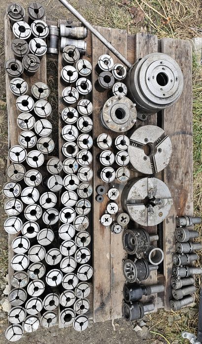 Zestaw Narzędzi tulejki zaciskowe 92szt uchwyt bison tokarka frezarka