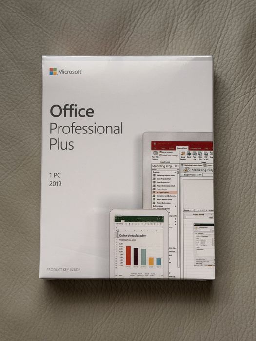 Microsoft Office 2019 Professional Plus PL | BOX: Nowy Klucz (Plomba) COA Oryginał