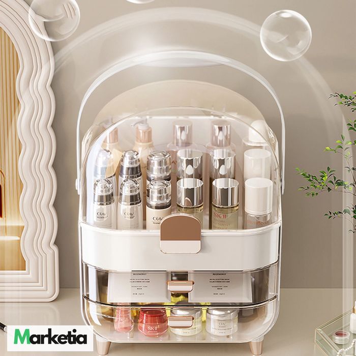 Ekskluzywny ZESTAW organizery kosmetyczne VERKAM szkatułki i kufery