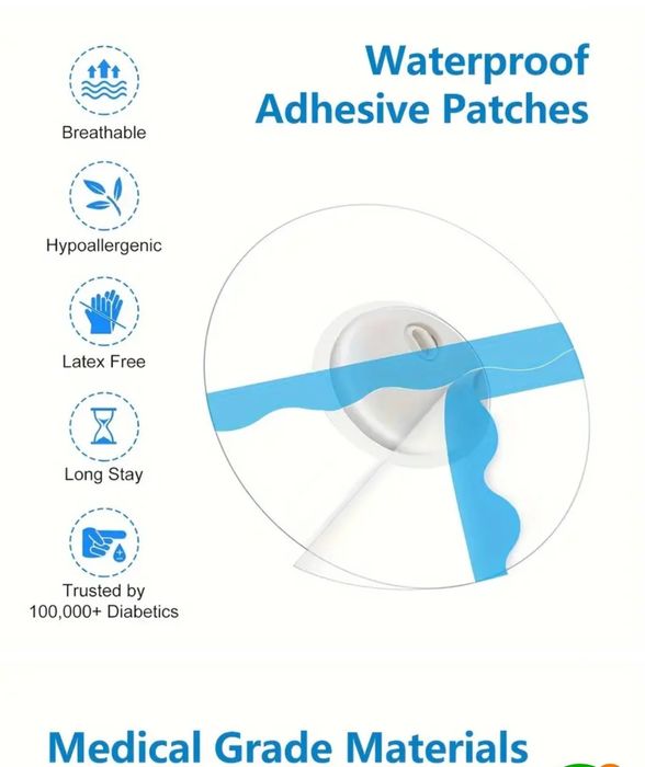 10 × Plastrh przezroczyste do Libre 2,3 .