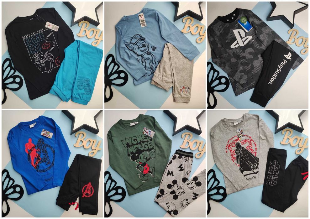 Піжама Lupilu, Marvel, Primark, піжамка, Щенячий патруль, Майнкрафт