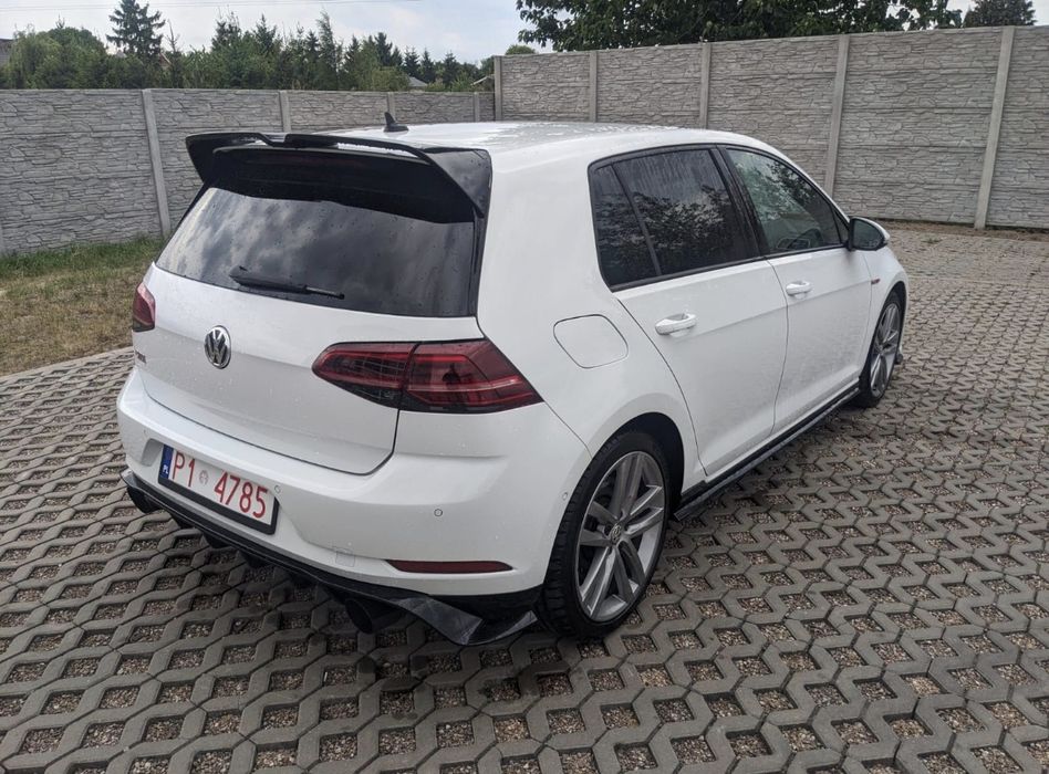 GOLF 7,5 GTI GTD Tylny Dyfuzor Zderzaka Spoiler Dokładka Czarny Połysk