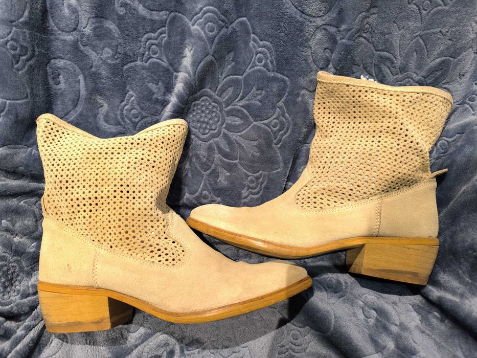 Botas Pele Nº40 Impecáveis