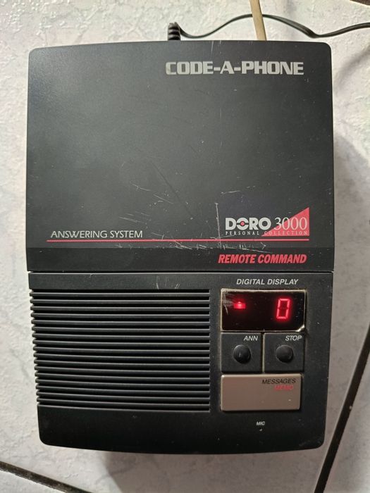 Doro 3000 Code-A-Phone | Unikatowa automatyczna sekretarka retro | KOMPLET