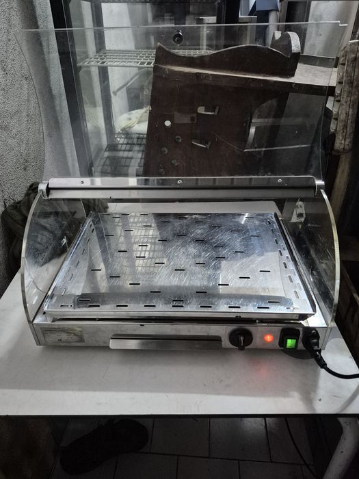 vitrine quente de balcão