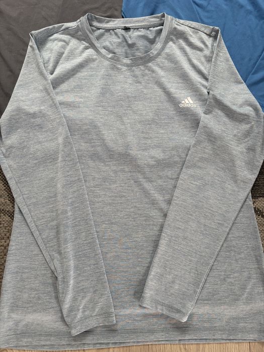 Koszulki męskie sportowe z długim rękawem longsleeve zestaw M