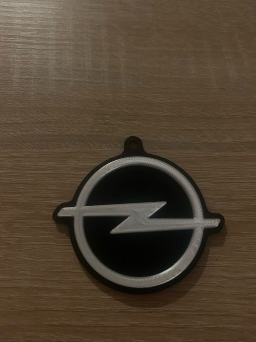 Opel brelok drukarka3d czarno biały
