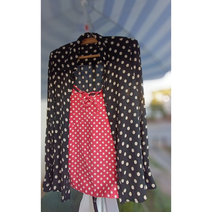ASOS Bluzka vitange w groszki śliczna