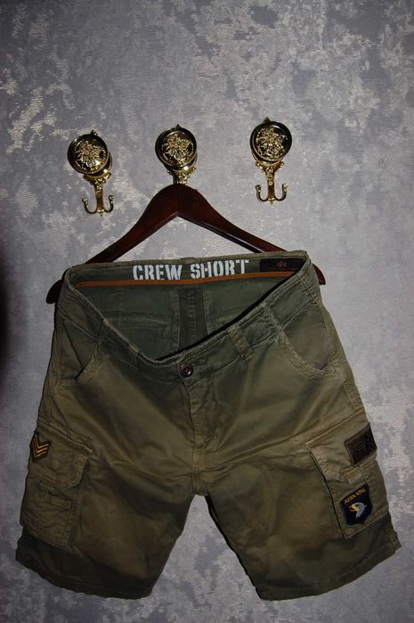 Чоловічі фірмові шорти alpha industries airborne, оригінал, 32