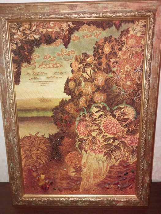 Картина из янтаря 67×50см