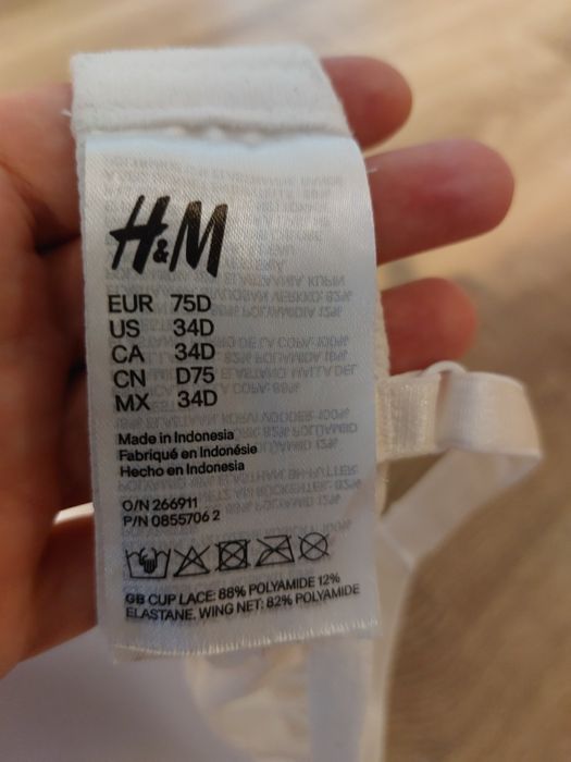 Biustonosz HM 75d biały