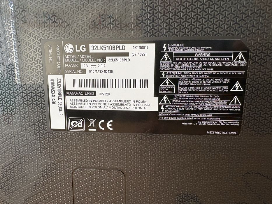 TV LED LG 32" (32LK510BPLD) – Como Nova