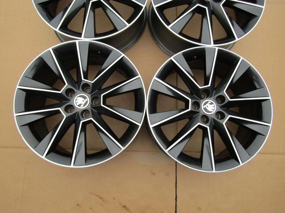 4x felgi aluminiowe 17 skoda kamiq 7 j 5x100 et46 / oryginalne