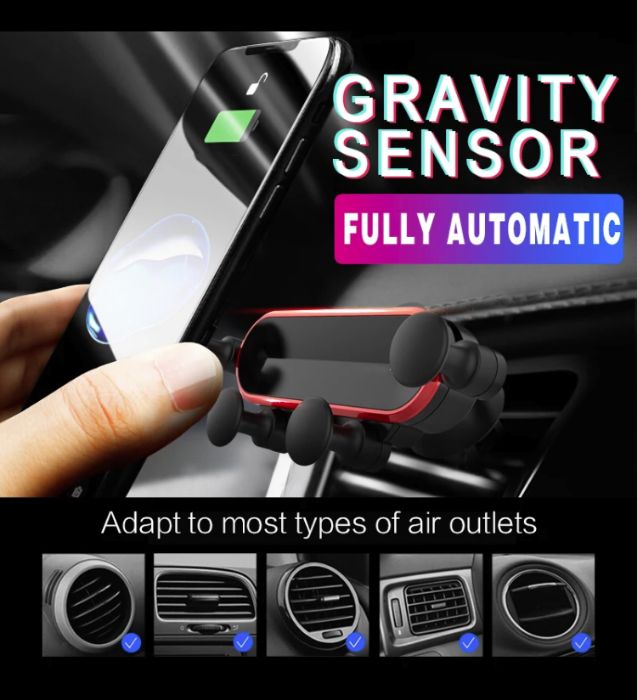 Suporte universal 360º para smartphone carro - Suporte por gravidade