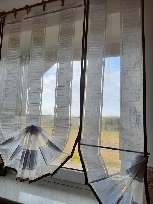 Firany ekrany 2 komplety 6szt