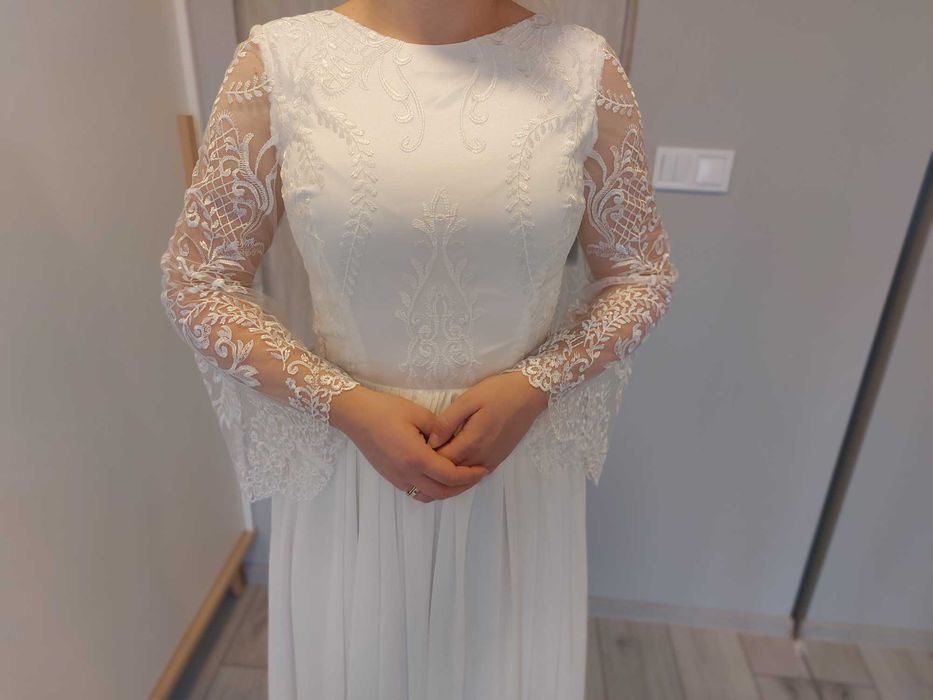 Suknia ślubna ecru nowa nieużywana