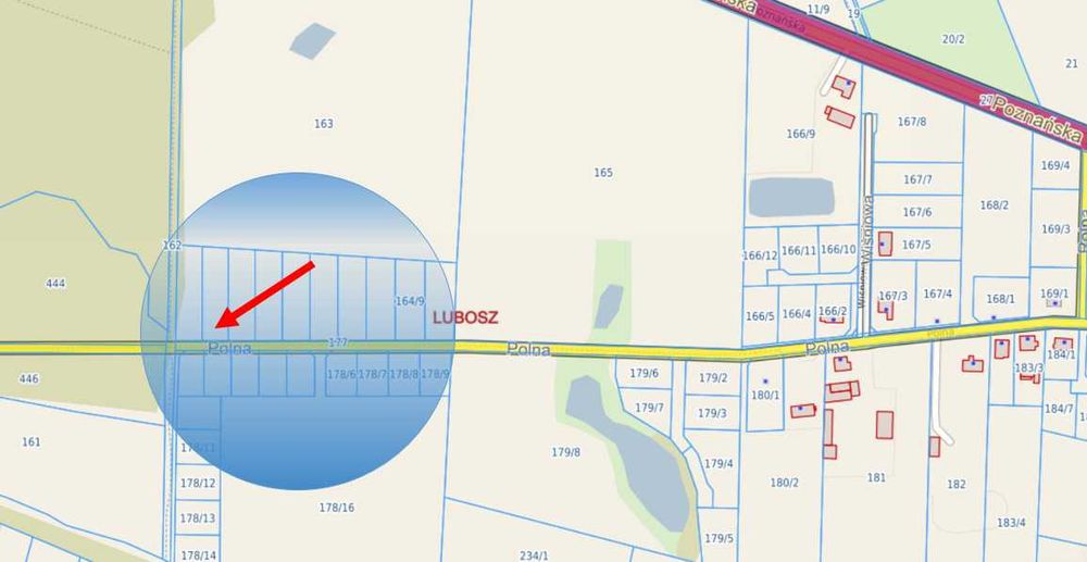 2 działki budowlane po 1442 m² | WZ | las, jezioro | Lubosz – 62 zł/m² - Widok 4