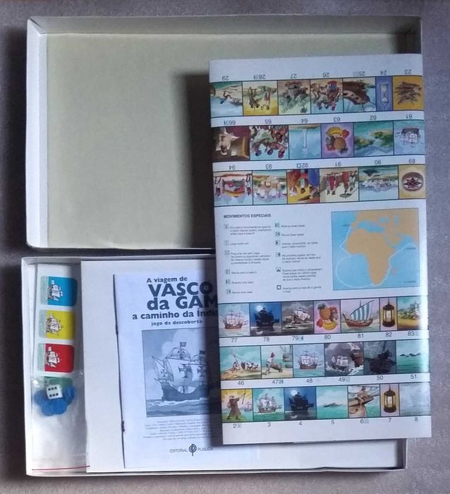 Raro Jogo de tabuleiro - A viagem de Vasco Da Gama- completo