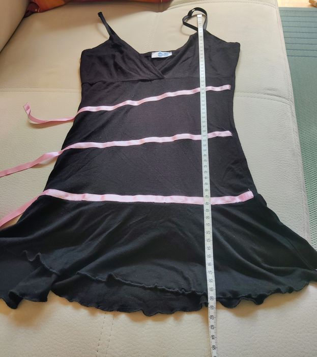 Top preto, alças finas, reguláveis, BodyBloom Paris, S
