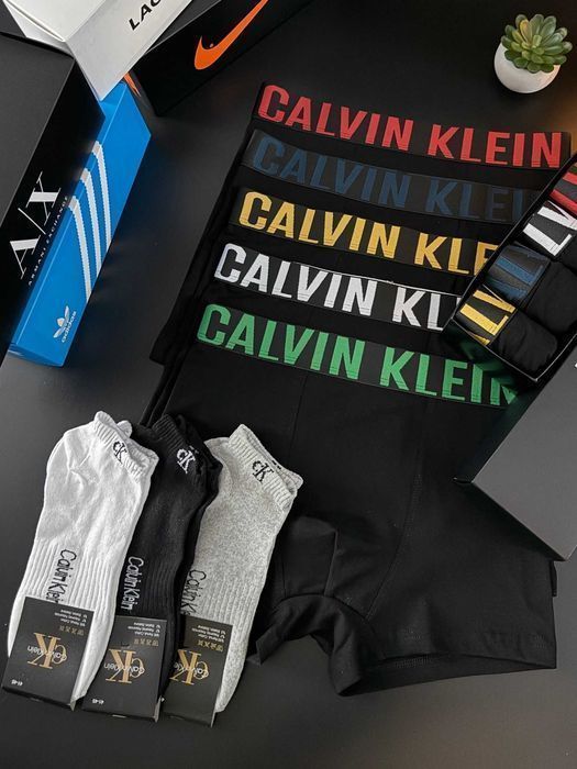 Чоловічі труси CK Intense з широкою резинкою, чорні. Мужские боксеры