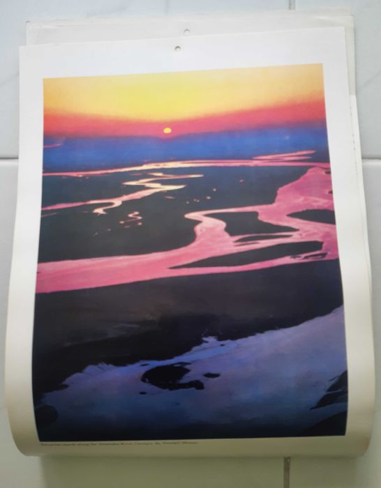 Calendários de Parede Artísticos de 1980