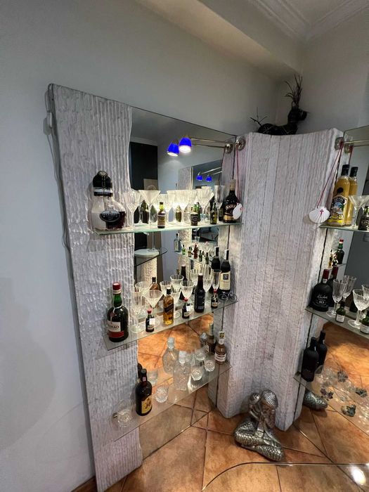 Bar de canto em pedra