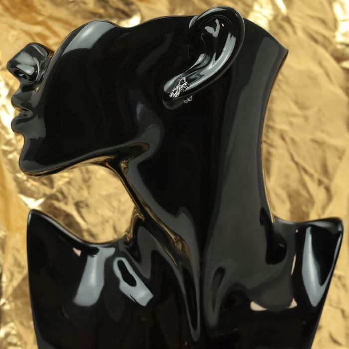 Kolczyki Srebrne Dla Dziewczynki Kotki Z Cyrkoniami Pr.925 Wkrętki Szt