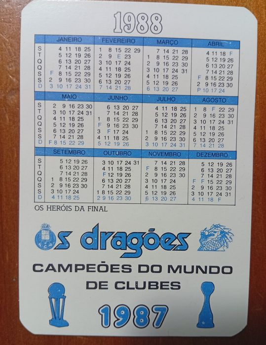 Coleções completas de calendários do F.C. do Porto