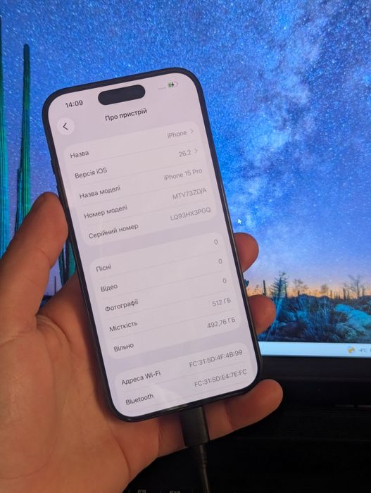 iPhone 15 Pro 512GB чорний