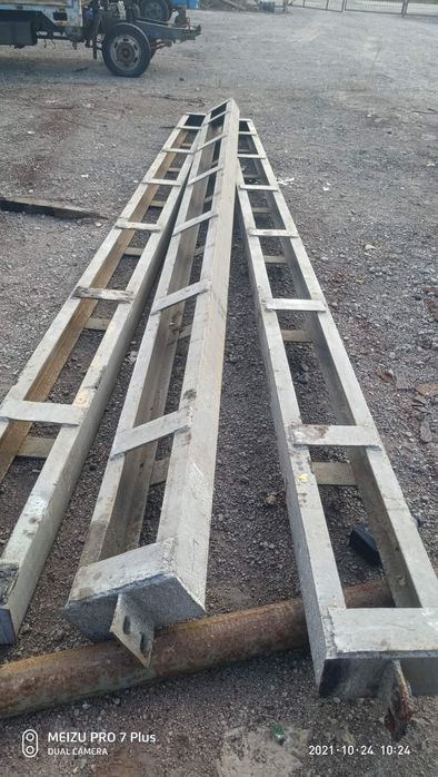 Колонны, опоры, стойки, столбы для кран-балки, ангара, навеса