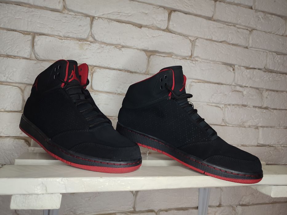 Nike Air Jordan 1Flight 5 Black/Gym Red кросівки чоловічі 27см