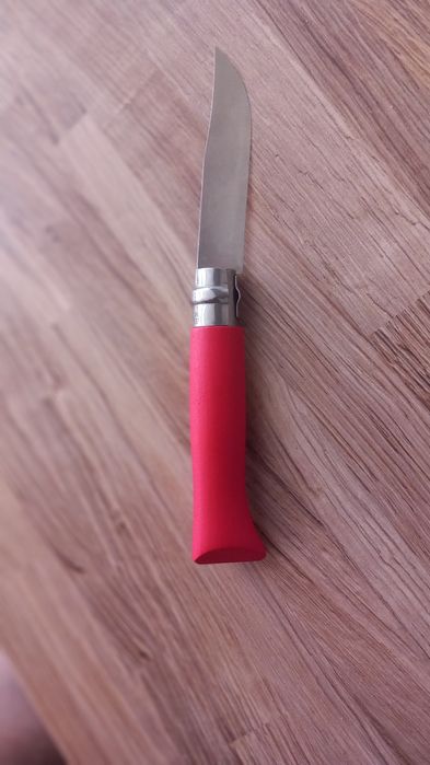 Canivete Opinel N° 8 cabo vermelho em perfeito estado