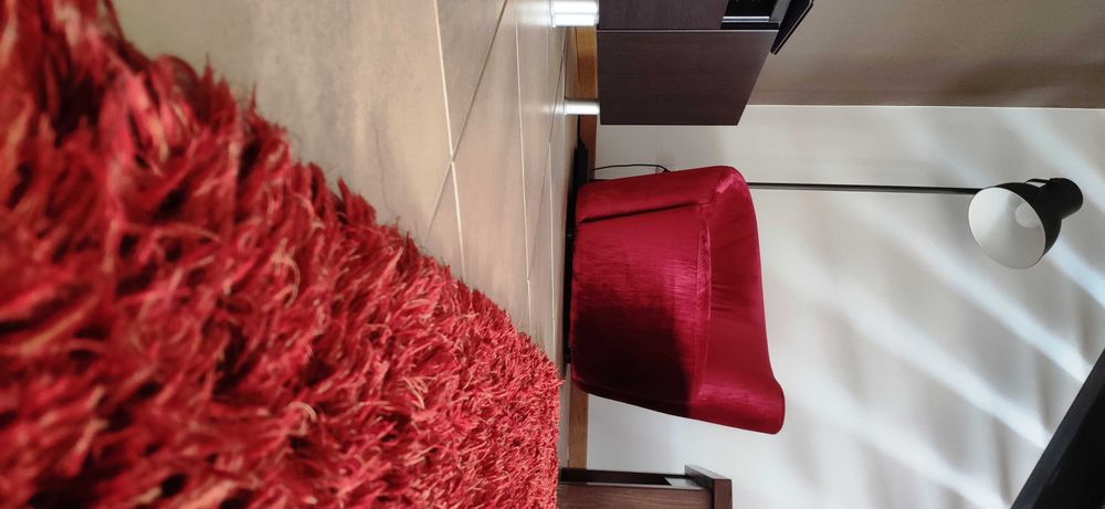 Cadeirão STATUS BALI em tecido mirage VERMELHO