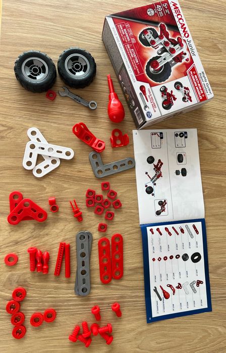 Meccano junior motor potężne motory Spin Master Mighty Cycles