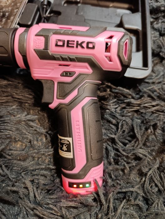 Różowa wiertarko wkrętarka 12v