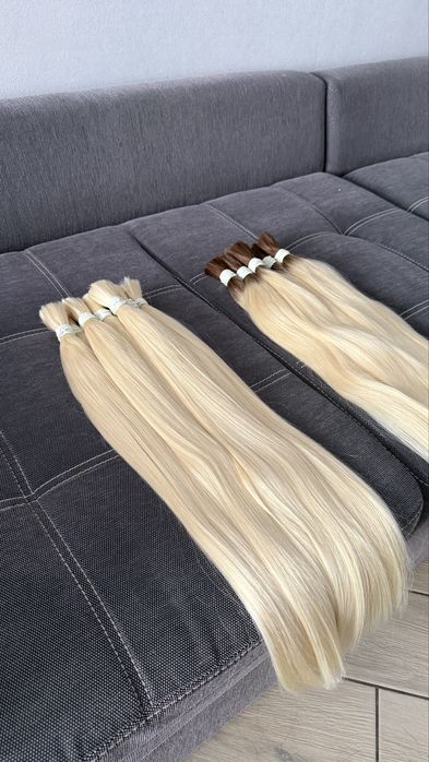 Слов’янське натуральне волосся для нарощування Преміум| Virgin hair