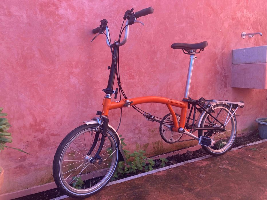 Brompton 2009 Laranja – 6 Velocidades – Revisão Completa